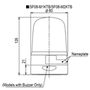 Multifunctioneel-LED-baken-led-multifunctie-baken-ip66-diam-80mm-100-240v-ac-aansluitklembuzzergeel-tt